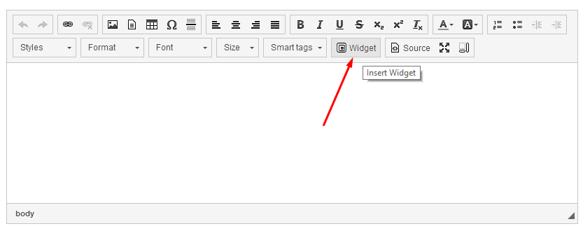 Insert widget to widget